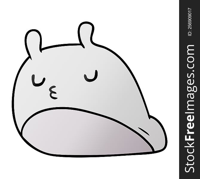 Gradient Cartoon Kawaii Fat Cute Slug