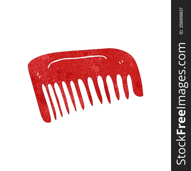 retro cartoon comb