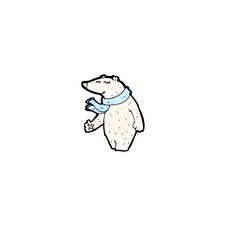 Cartoon Polar Bear Royalty Free Stock Images