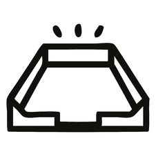Empty In Tray Icon Royalty Free Stock Photo