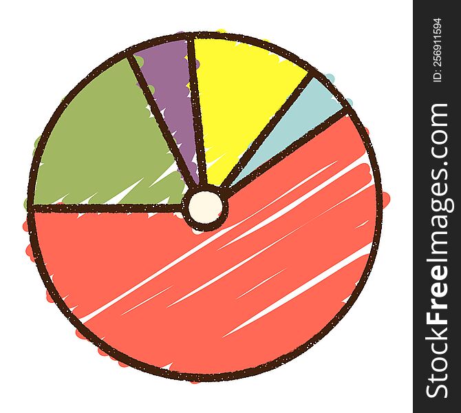 Pie Chart Chalk Drawing