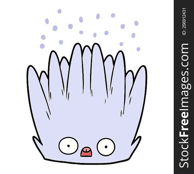 cartoon sea anemone. cartoon sea anemone