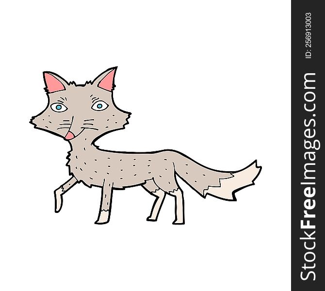 Cartoon Little Wolf