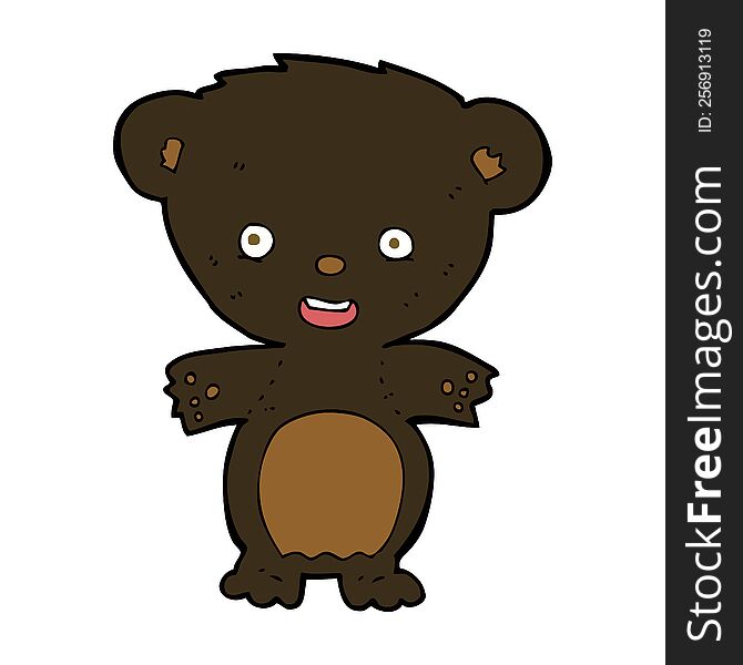 cartoon black bear