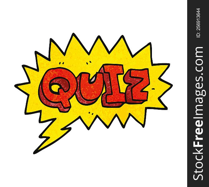 Cartoon Doodle Font Quiz