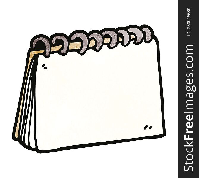 cartoon doodle blank calendar