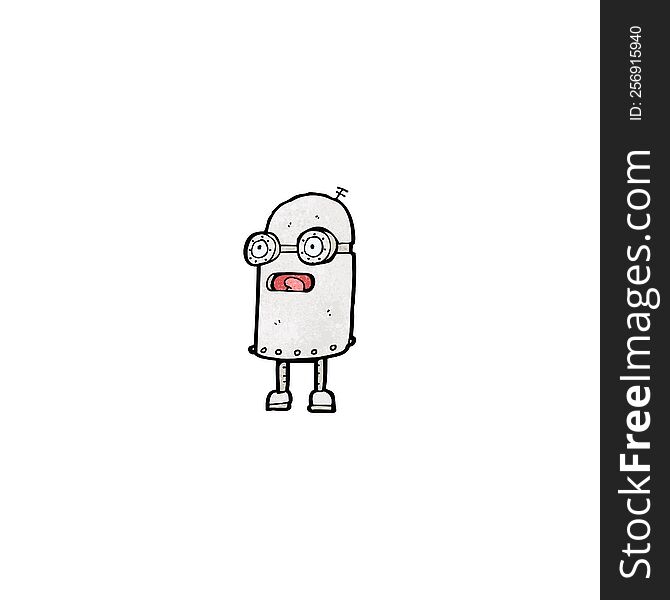 Cartoon Little Robot
