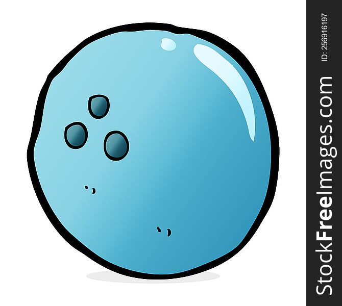 cartoon bowling ball