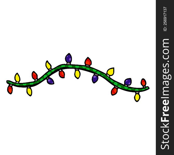 Cartoon Doodle Christmas Lights