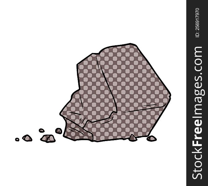 cartoon large rock. cartoon large rock