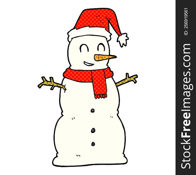 cartoon snowman