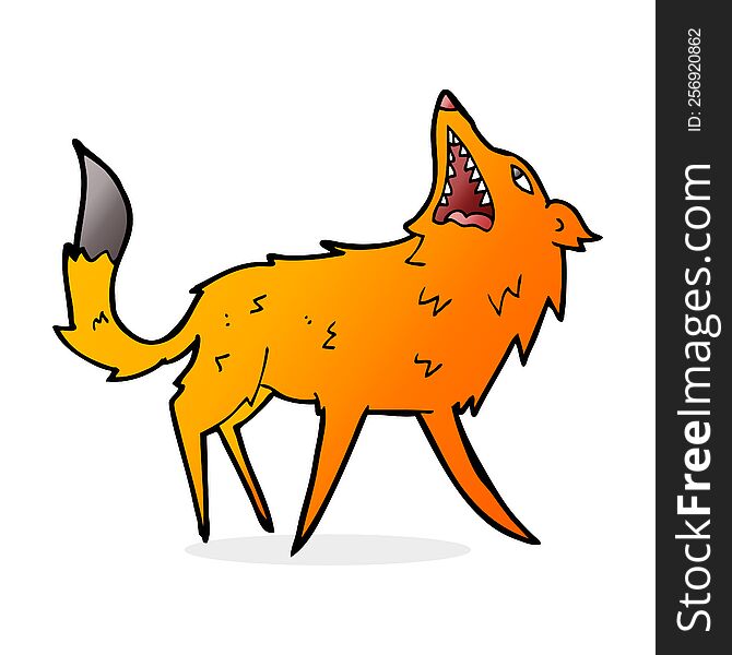 Cartoon Snapping Fox