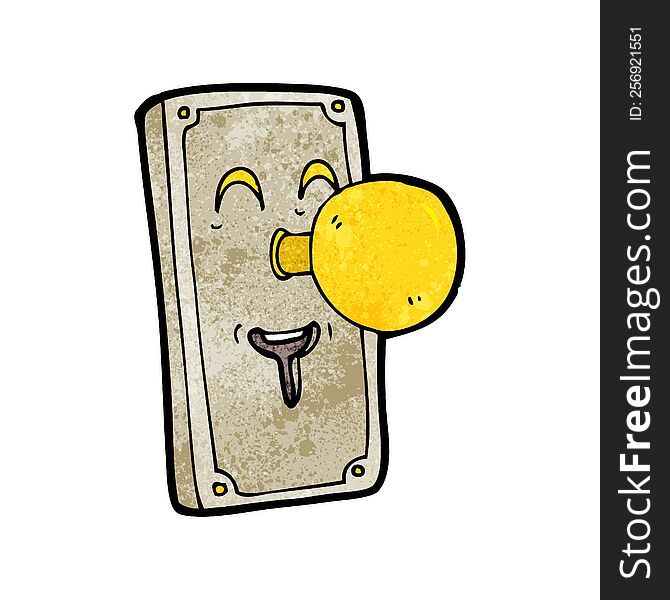 cartoon door knob