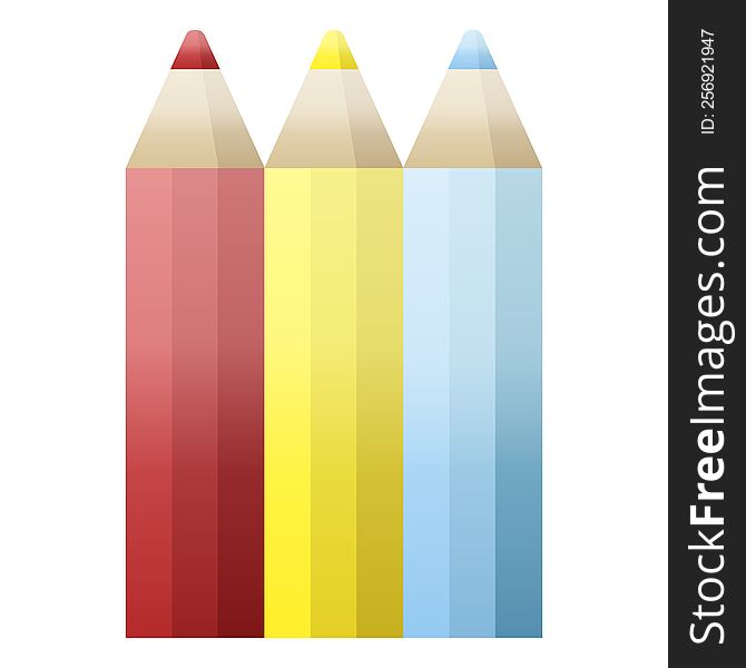 Color Pencils Graphic Icon