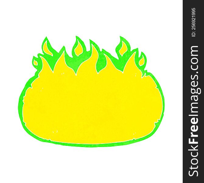 cartoon green halloween fire border