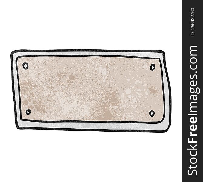 Texture Cartoon Blank Sign