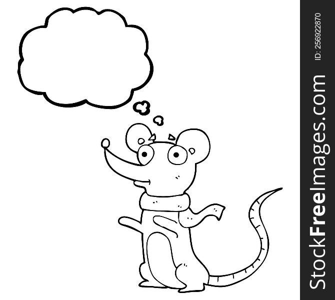 Thought Bubble Cartoon Mouse
