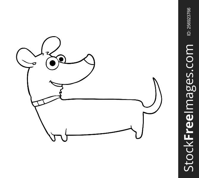 Thought Bubble Cartoon Happy Dog