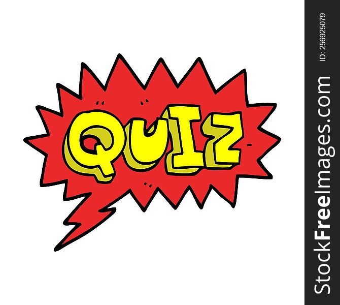 Cartoon Doodle Font Quiz