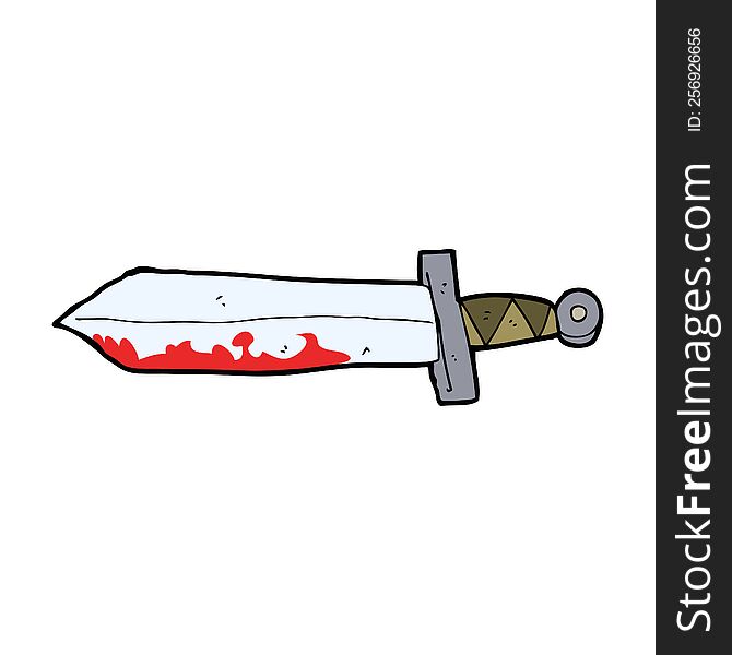 Cartoon Bloody Sword