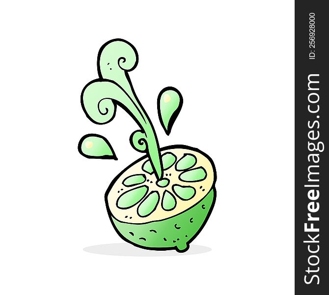 cartoon fresh lime