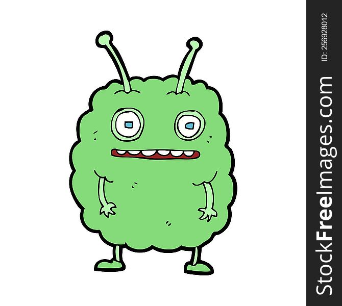 cartoon funny alien monster