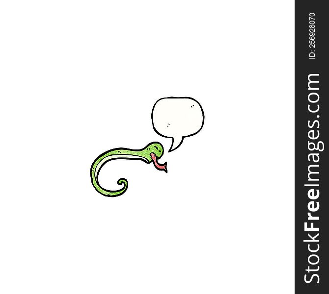 hissing snake cartoon