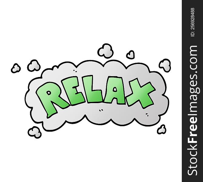 cartoon doodle relax symbol
