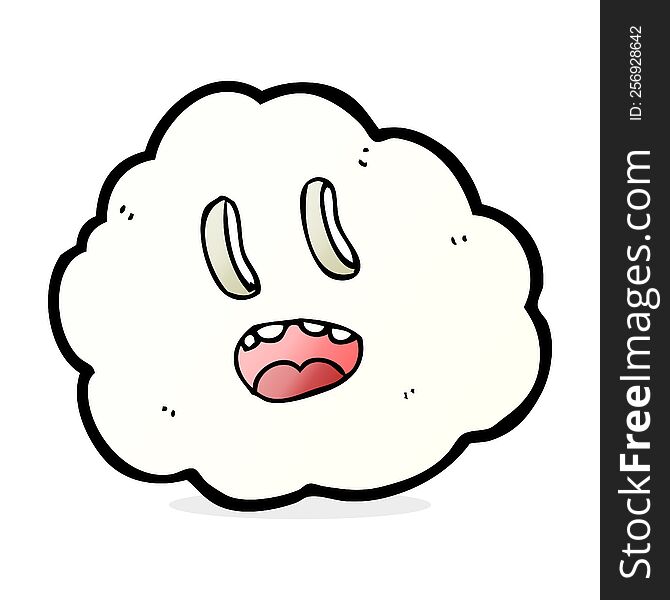 Cartoon Spooky Cloud