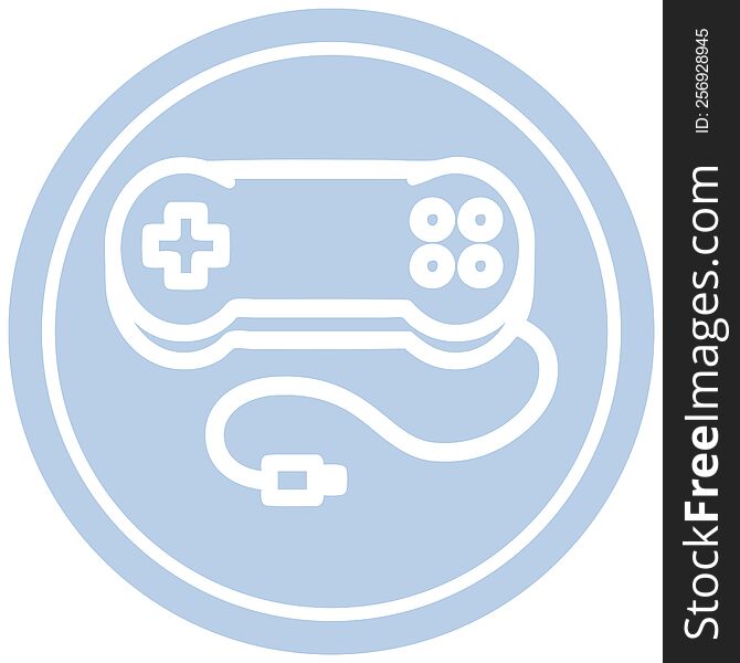 Console Game Controller Circular Icon