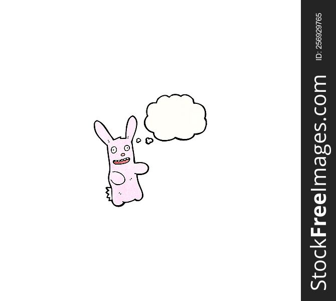 cartoon pink rabbit