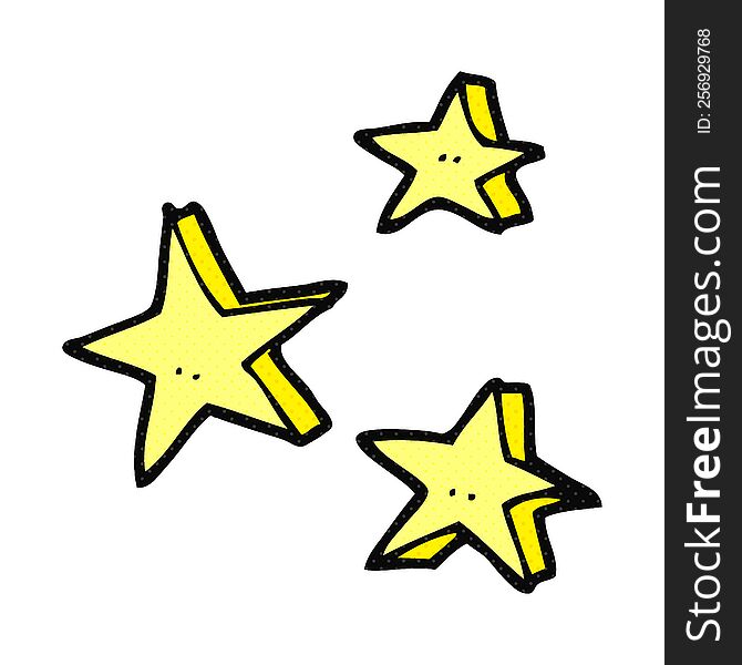 freehand drawn cartoon decorative doodle stars