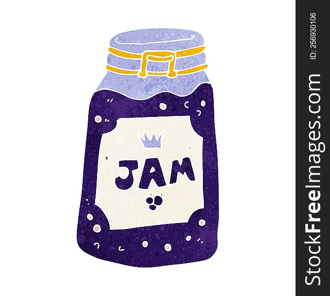 Cartoon Jar Of Jam