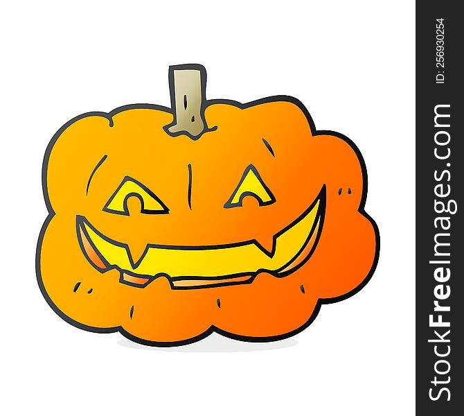 Cartoon Spooky Pumpkin