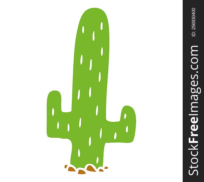 hand drawn cartoon doodle of a cactus