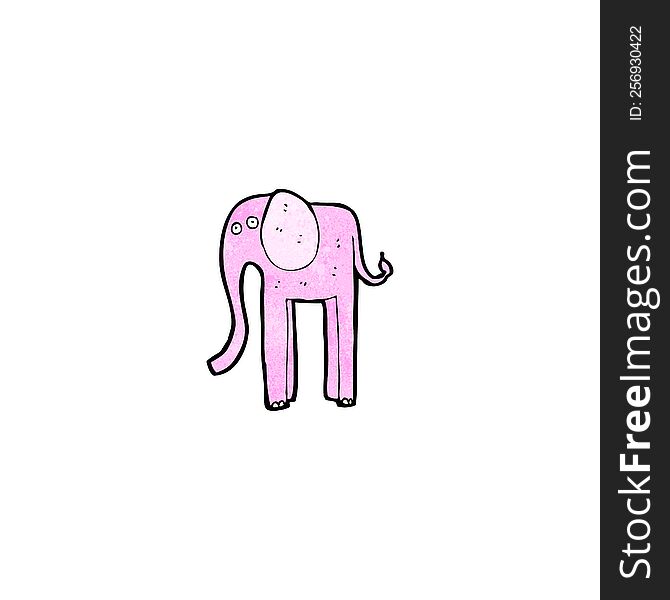 cartoon pink elephant