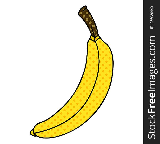comic book style quirky cartoon banana. comic book style quirky cartoon banana