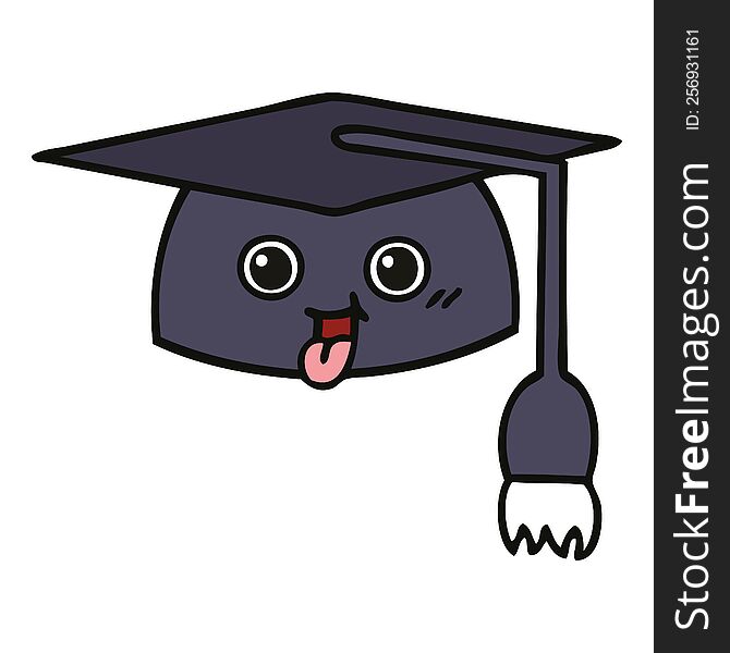 cute cartoon graduation hat