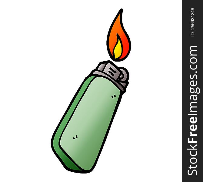 cartoon doodle disposable lighter