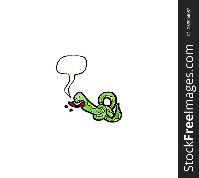 cartoon knotted snake
