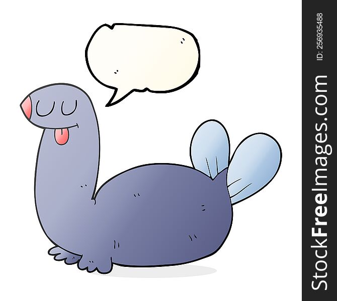 Speech Bubble Cartoon Seal