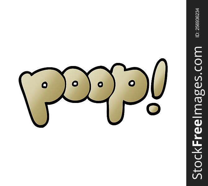 cartoon doodle font poop