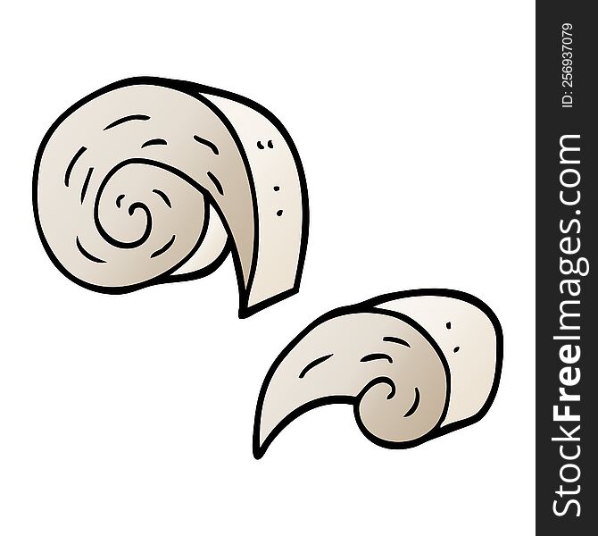 cartoon doodle swirl decorative elements