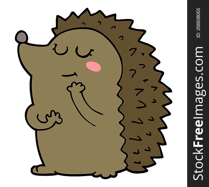 Cute Cartoon Hedgehog