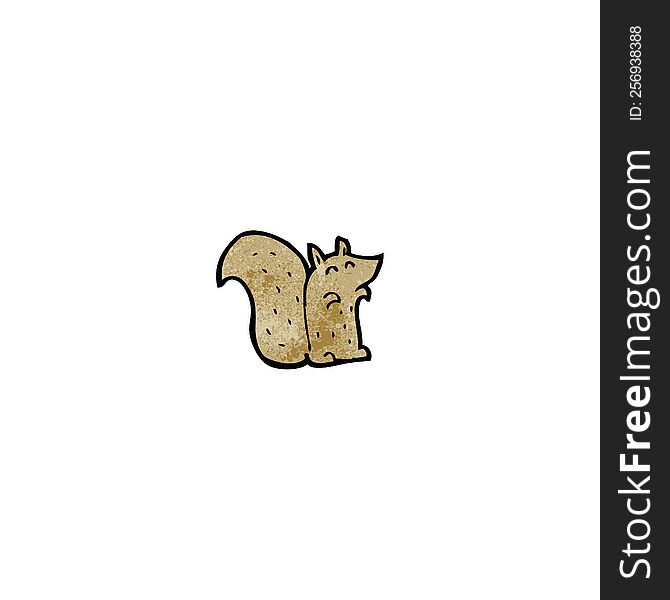 cartoon little squirrel