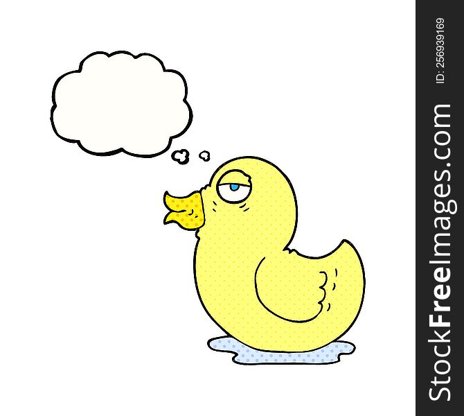 thought bubble cartoon rubber duck