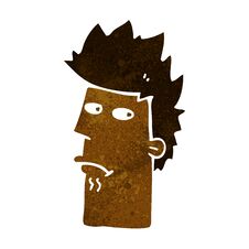 Free Cartoon Nervous Expression Stock Images - 256949654