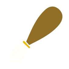 Flat Color Retro Cartoon Paint Brush Royalty Free Stock Photo