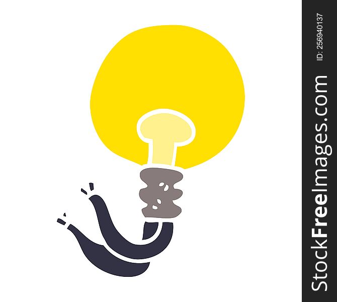 Cartoon Doodle Light Bulb