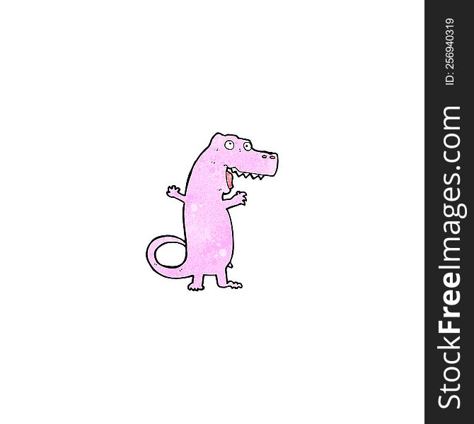 Cartoon Pink Dinosaur